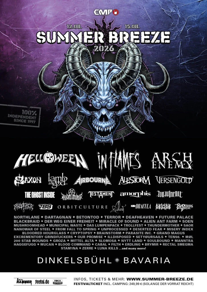 Affiche du SUMMER BREEZE FESTIVAL 2026 - WTR MAG