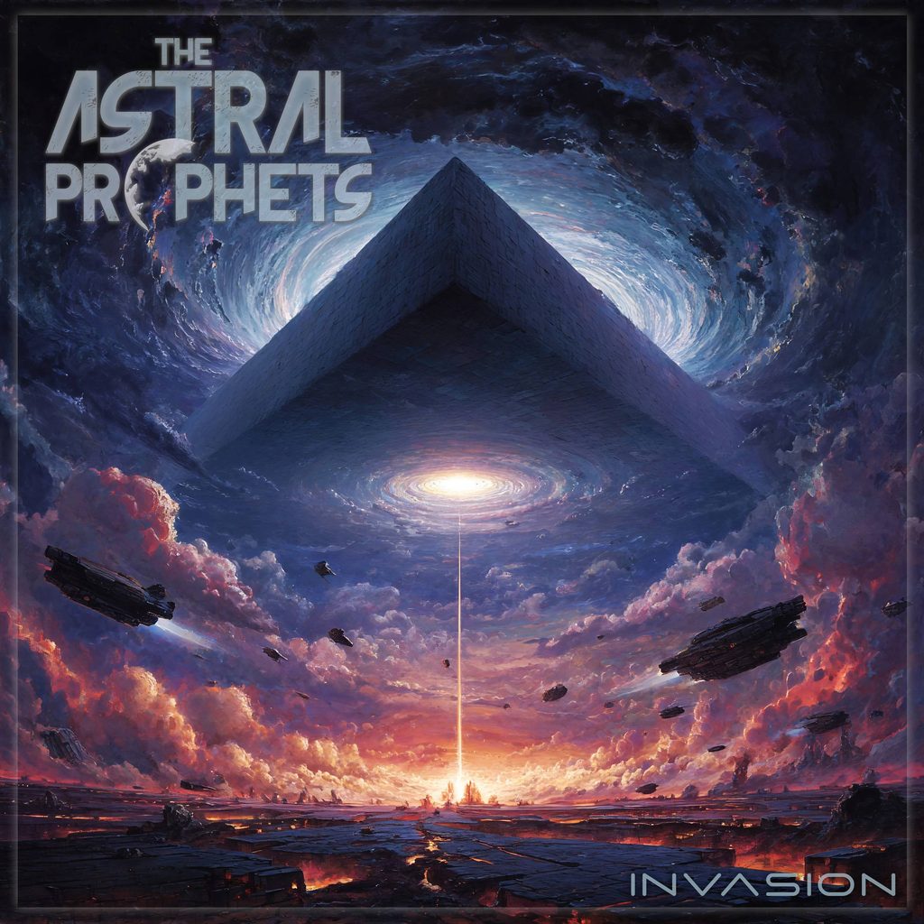 Pochette de l'album d'ASTRAL PROPHETS, Invasion sorti en octobre 2026 en autoproduction. Chronique WTR MAG