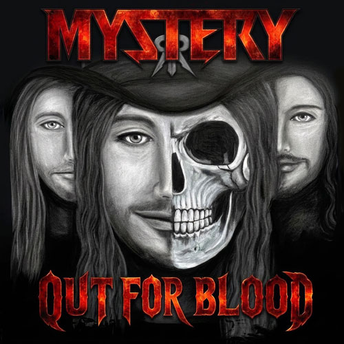 Pochette de l'album de MYSTERY, Out for Blood sorti en octobre 2026 chez Metalapolis Records. Chronique WTR MAG