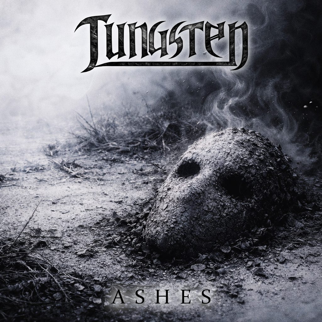 Pochette de l'album de TUNGSTEN, Ashes sorti en octobre 2026 chez Perception. Chronique WTR MAG
