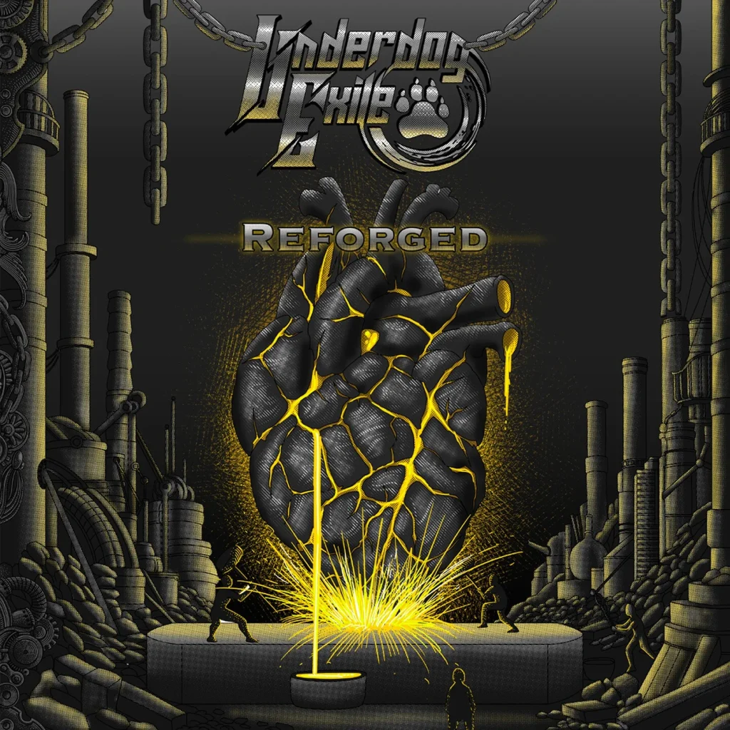 Pochette de l'album de UNDERDOG EXILE, Reforged sorti en octobre 2026 chez M&O MUSIC. Chronique WTR MAG
